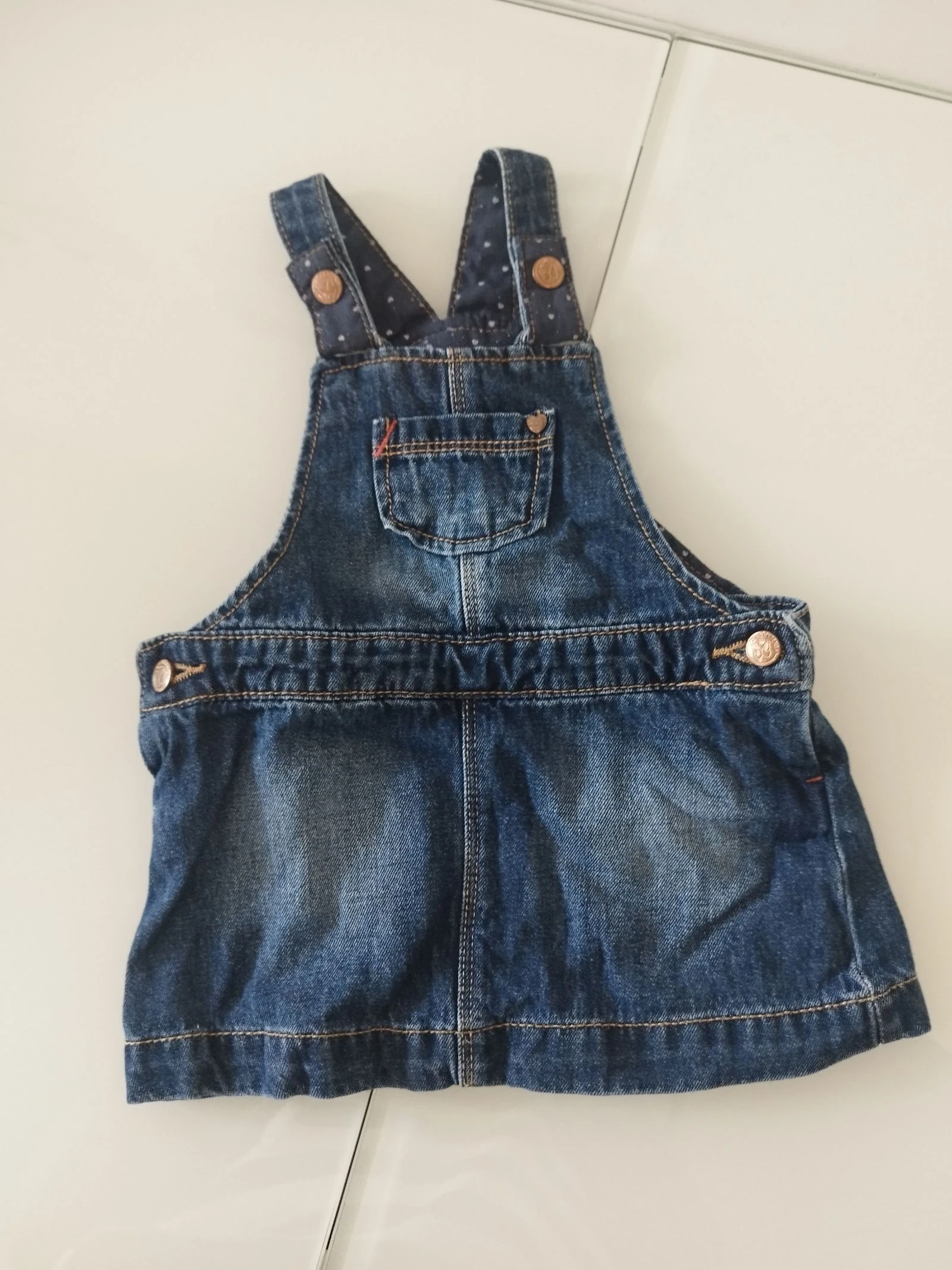 Vestido vaquero bebe 9 meses Inextenso 